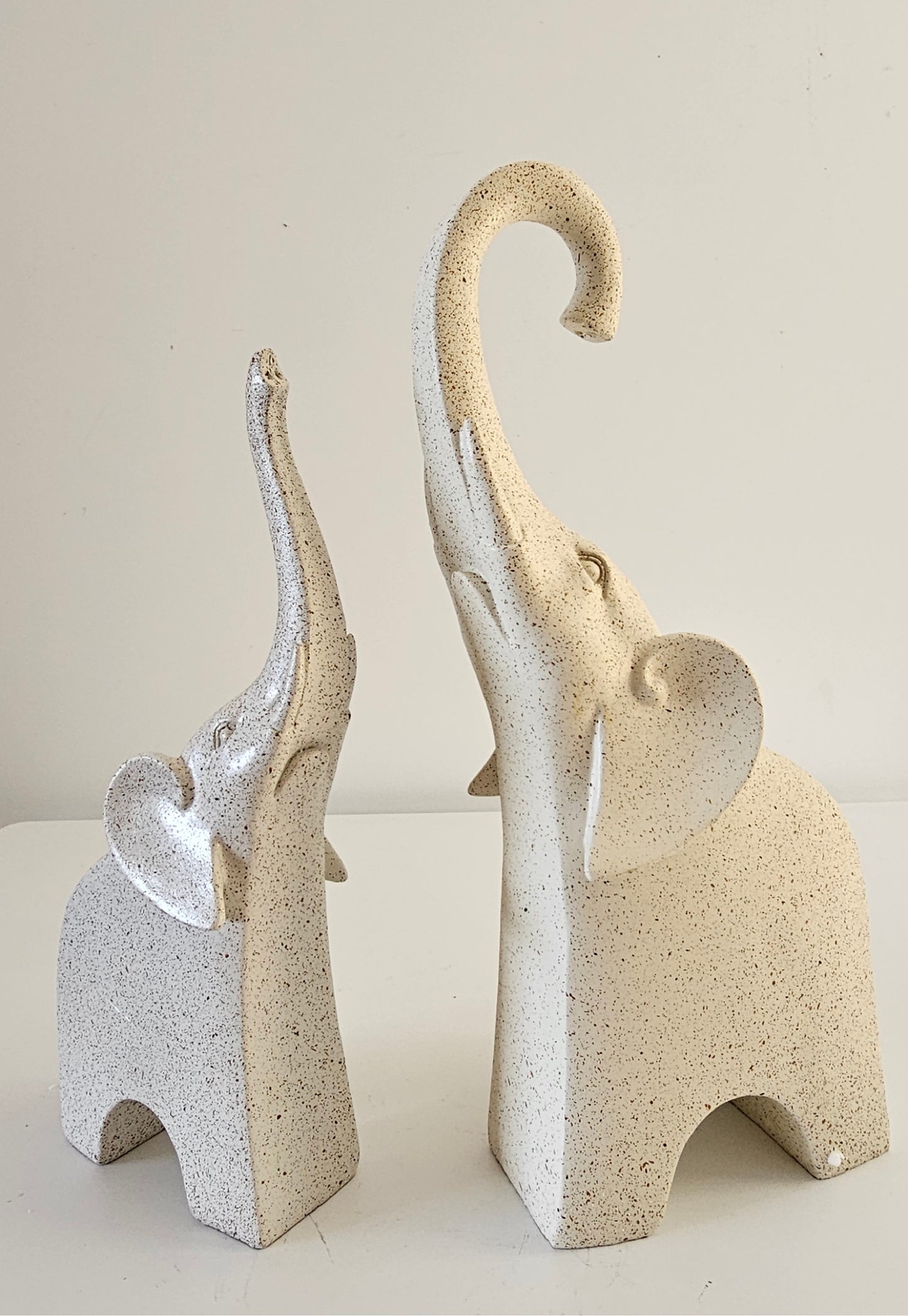 Elegant Large Size Elephant Figurines – High-Quality Pair