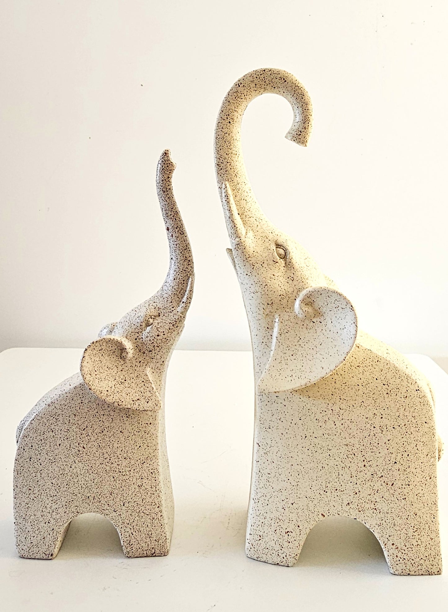 Elegant Large Size Elephant Figurines – High-Quality Pair