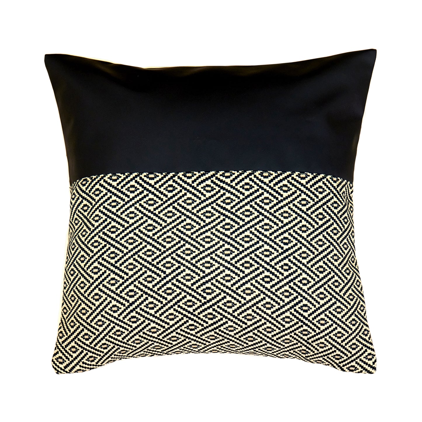 Geometric Patchwork Throw Pillow
