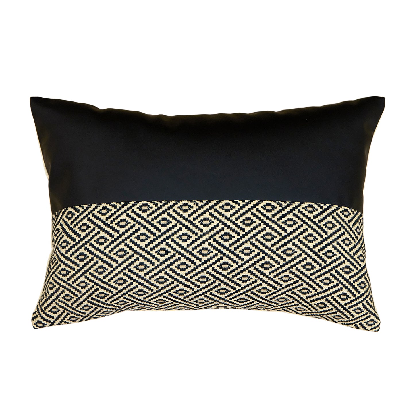 Geometric Patchwork Throw Pillow