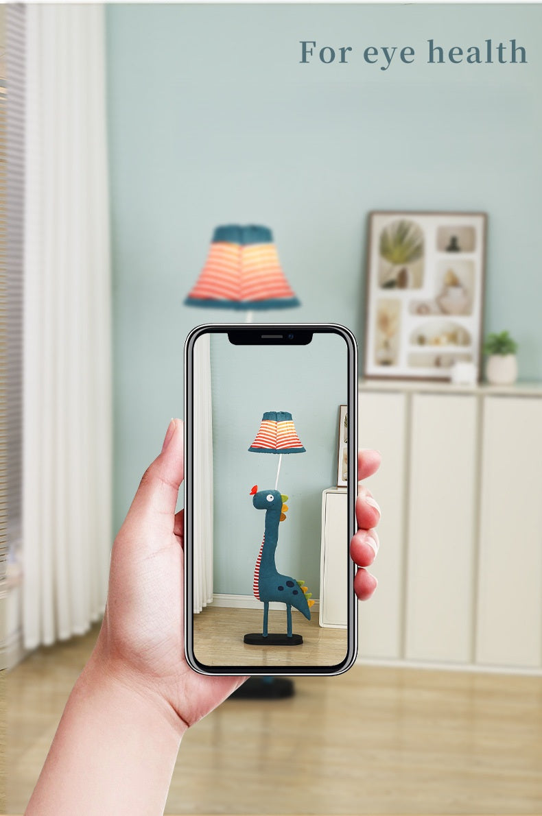 Enchanting Character LED Floor Lamp - Brother Blue Dino