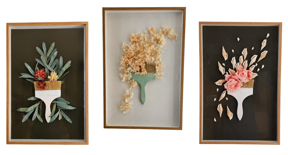 Eye-Catching 3D Frame - Paint Brush Art