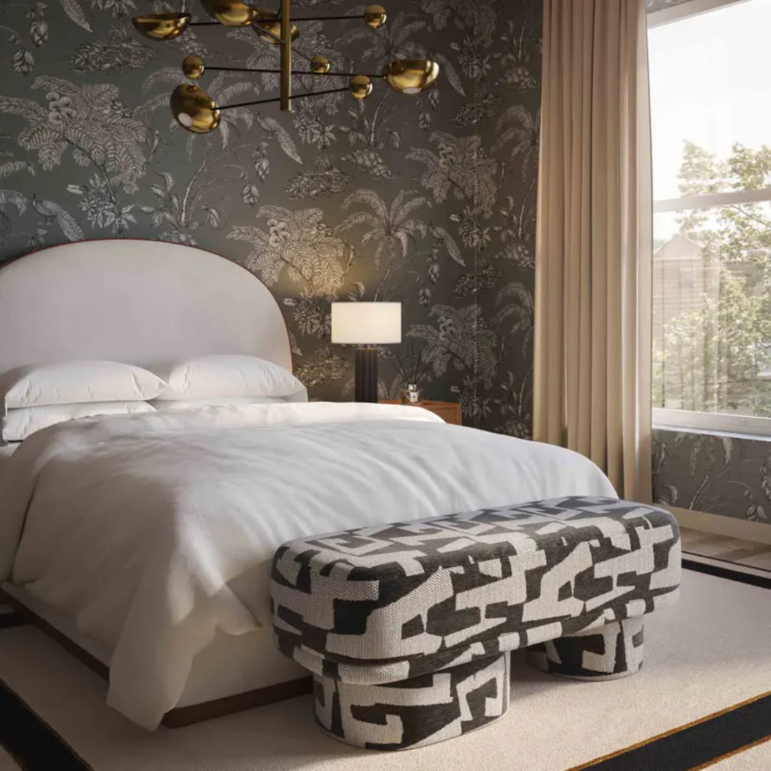 Black and White Bench