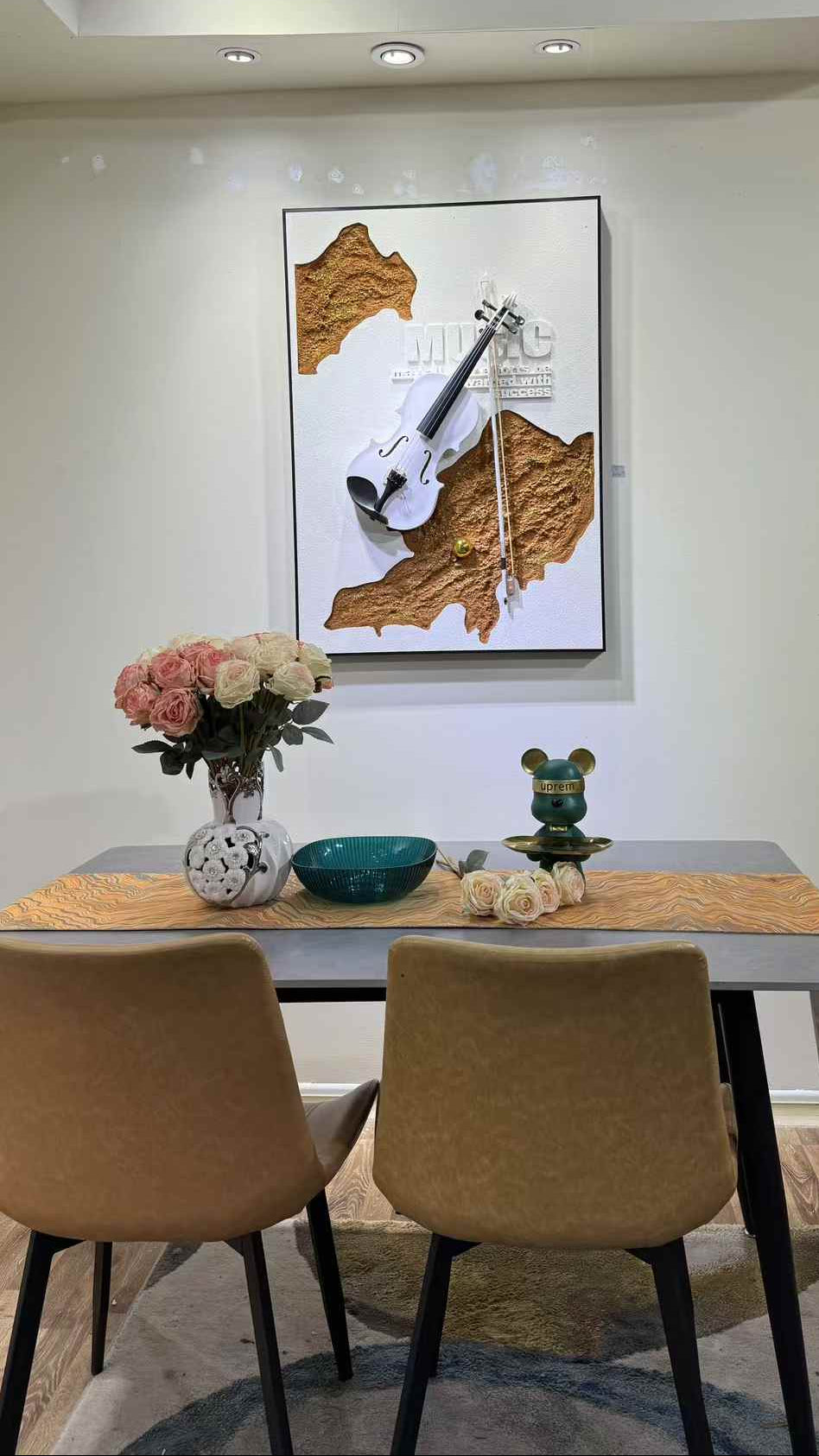 In demand - Elegant 3D Violin Wall Art