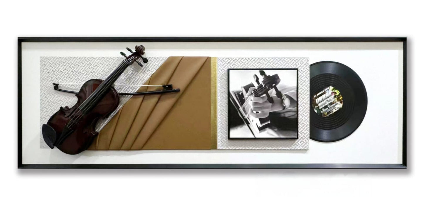 In demand - Elegant 3D Violin Wall Art