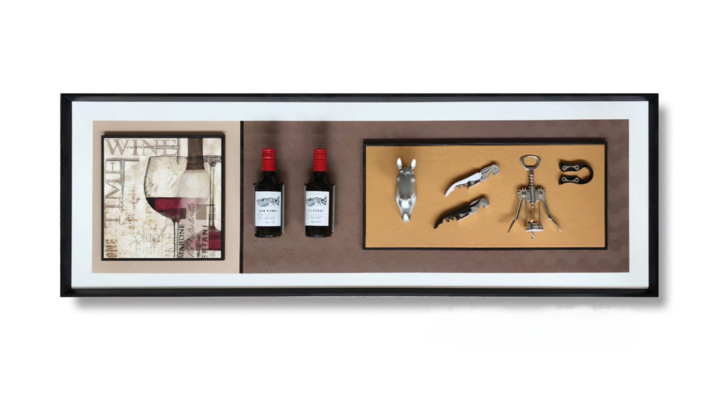 In demand - Exquisite 3D Wall Art - Wine Bottles & Openers