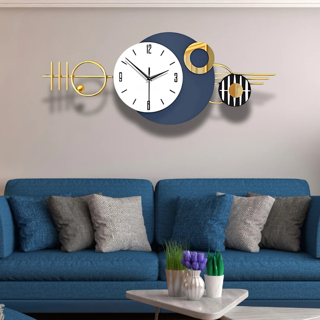 Geometric Wall clock art
