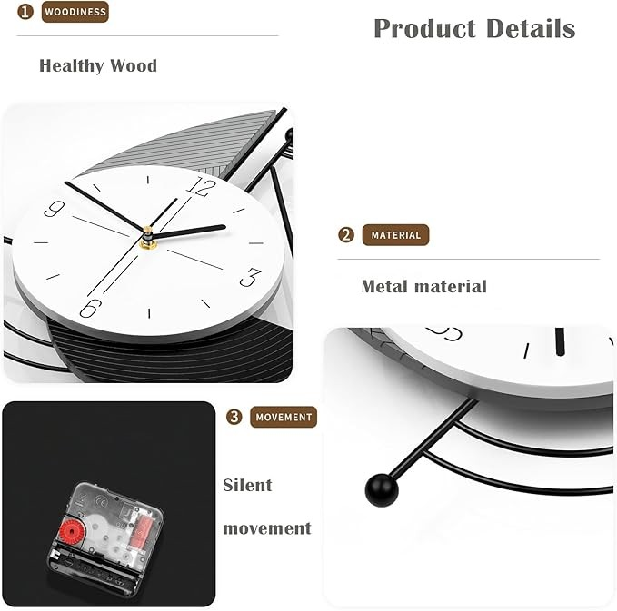 Nordic Style Geometric Wall clock