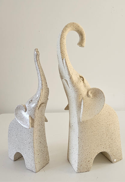 Elegant Large Size Elephant Figurines – High-Quality Pair