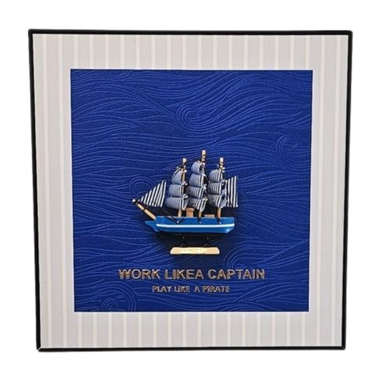 3D Pirate Ship Art Frame