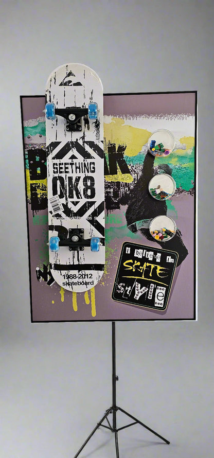 Unique Skateboard Art 3D art - Almost Sold