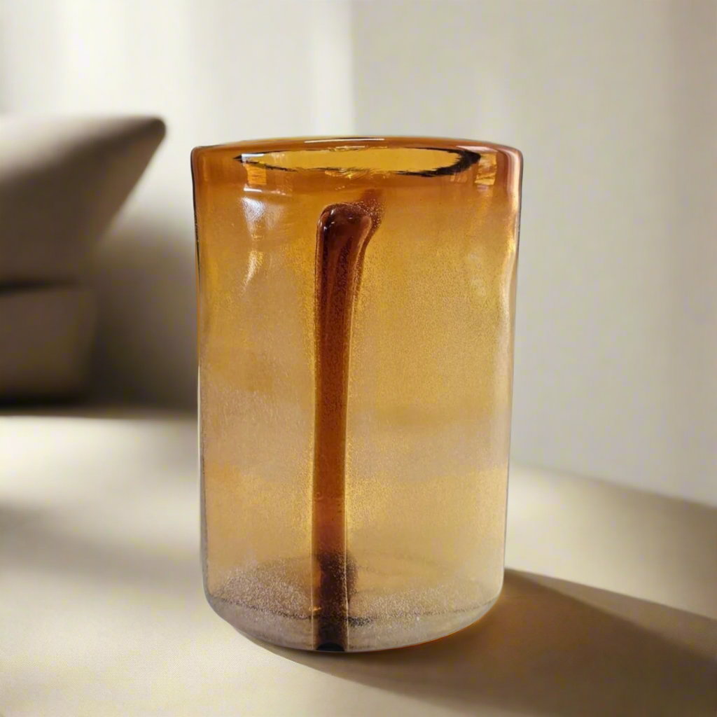 Modern Flower Glass Vase Handmade