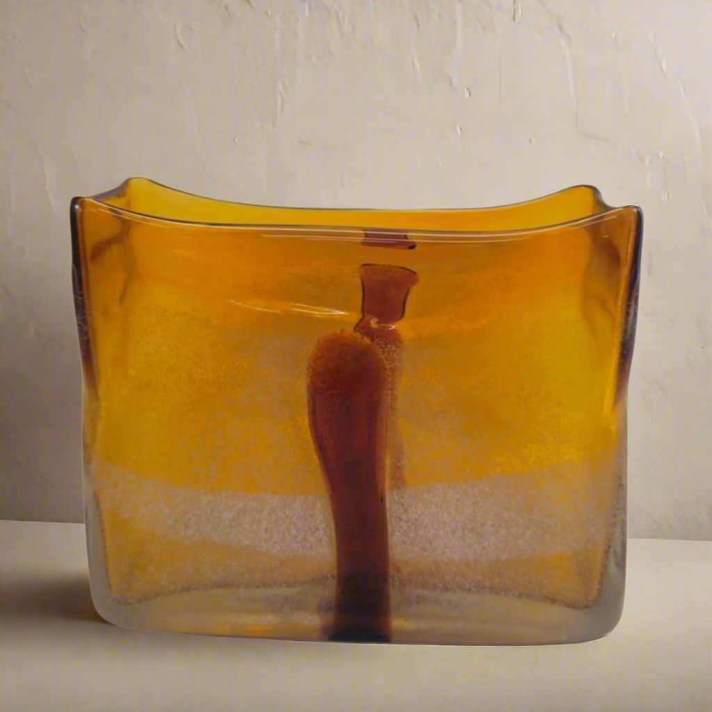 Modern Flower Glass Vase Handmade