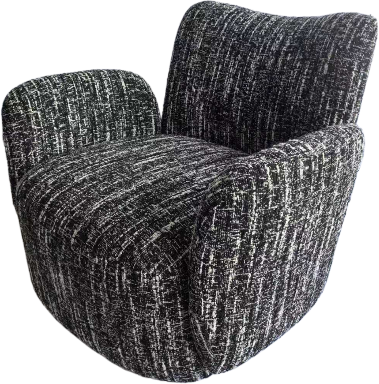 Cozy Modern Armchair with Textured Upholstery with different colors