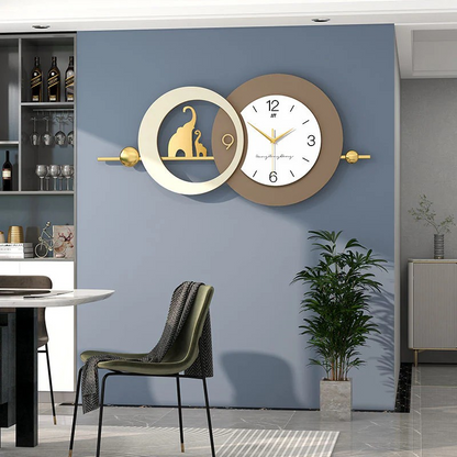 Big size Geometric Wall clock art