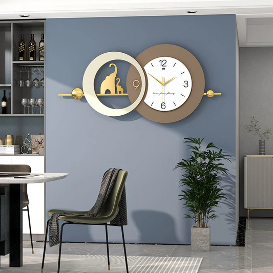 Big size Geometric Wall clock art