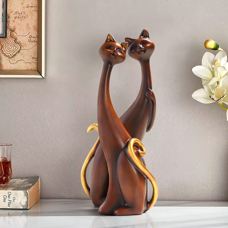 Artful Cats in Resin