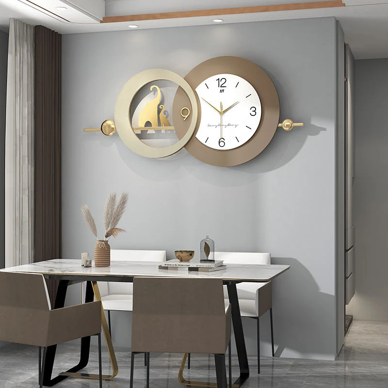 Big size Geometric Wall clock art