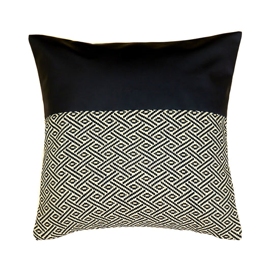 Geometric Patchwork Throw Pillow