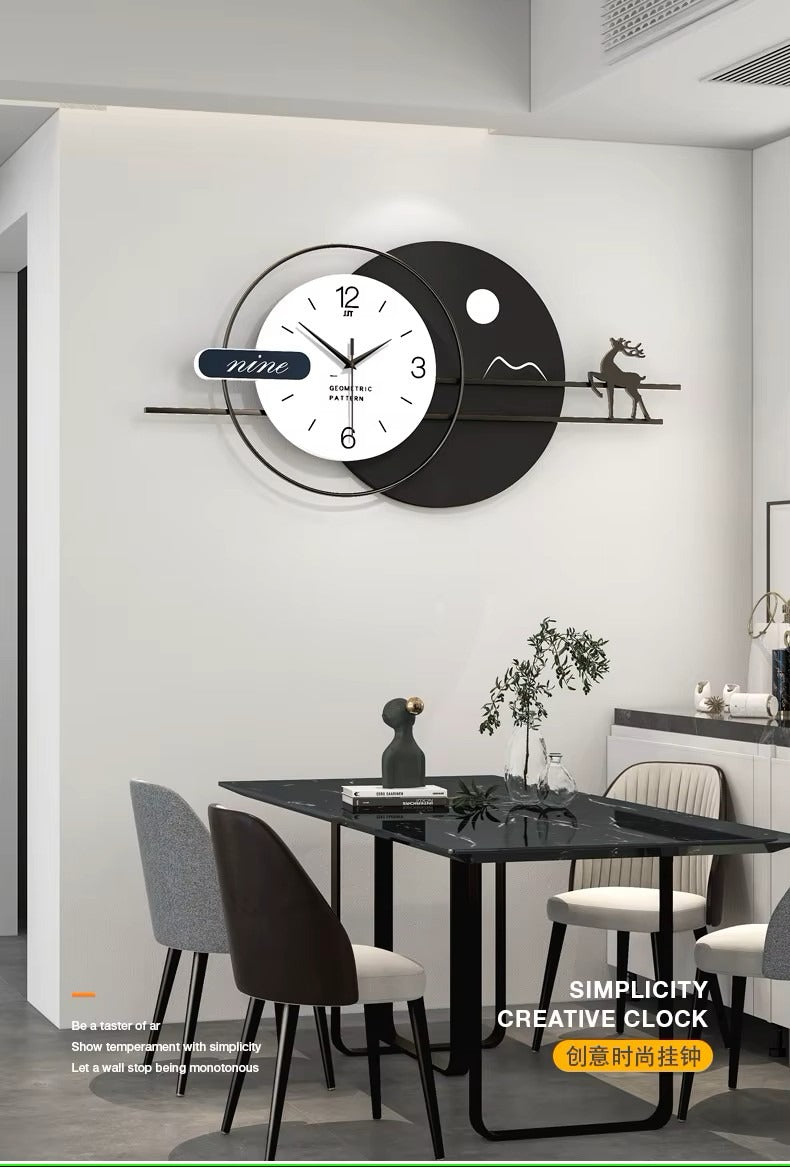 New design deer modern Nordic wall clock