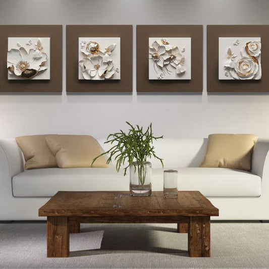 Set of 4 Frames 3D Wall Art