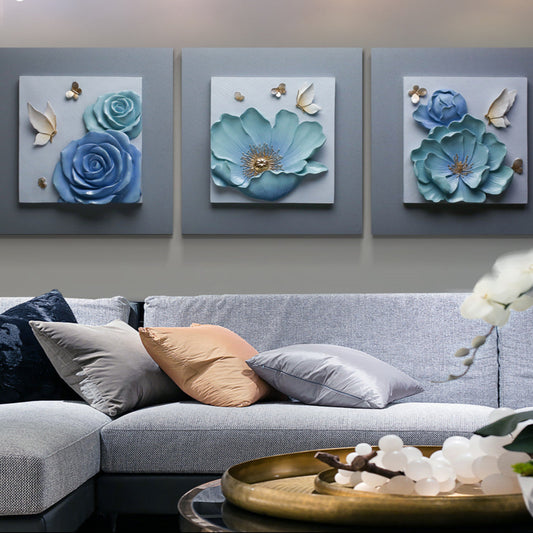 Set of 3 Frames 3D Wall Art