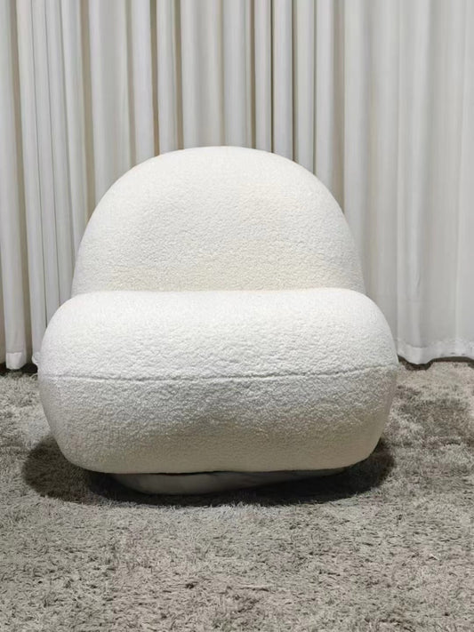 Modern Bouclé Accent Chair – Plush Comfort Meets Minimalist Elegance