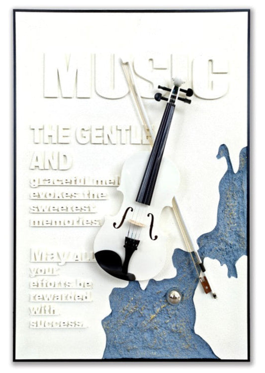 In demand - Elegant 3D Violin Wall Art