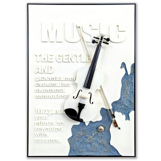 In demand - Elegant 3D Violin Wall Art