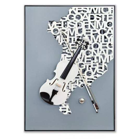 In demand - Elegant 3D Violin Wall Art