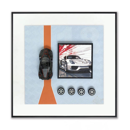 Racing Car 3D Art Frame