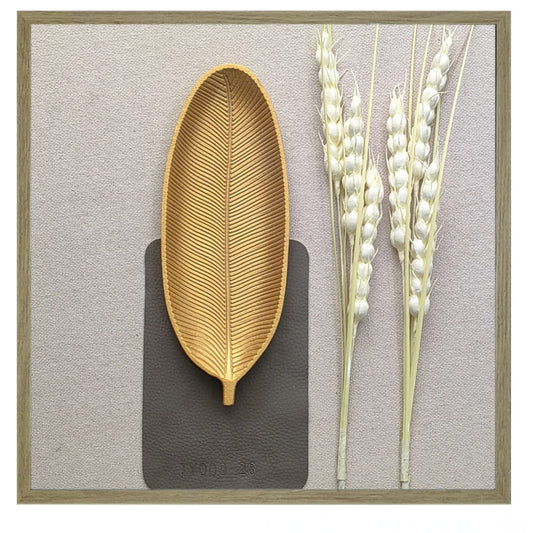 Plate and flower 3D Art Frame