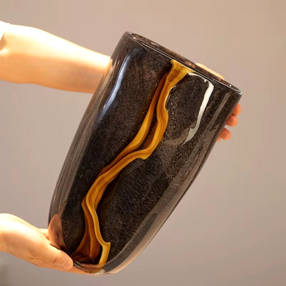 Modern Flower Glass Vase Handmade
