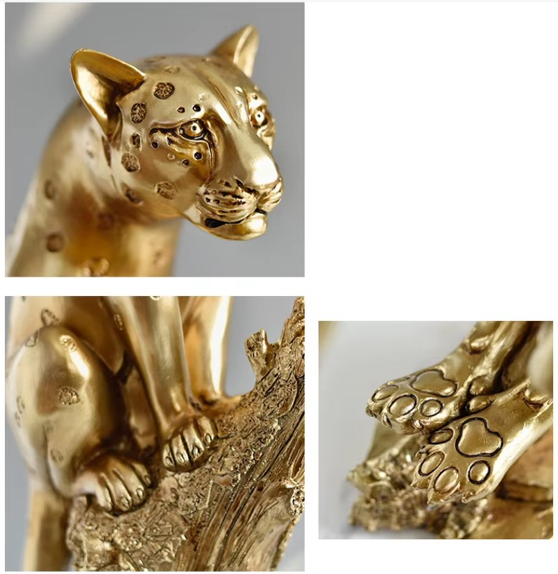 Resin Gold leopard