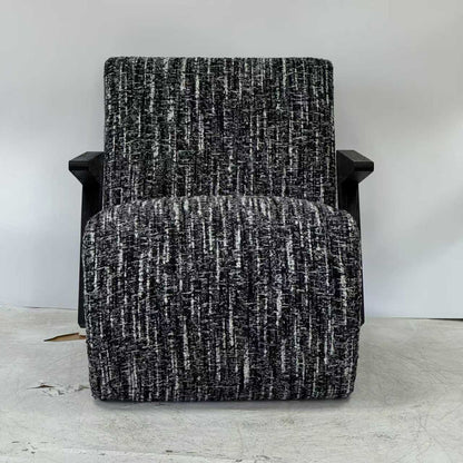 Contemporary Lounge Chair with Sleek Wooden Arms with Different Colors