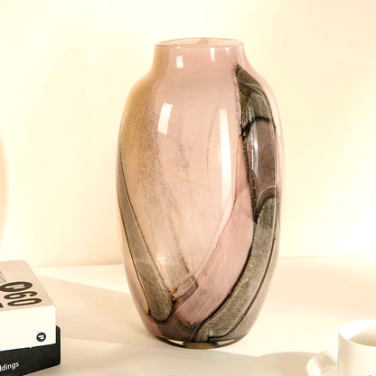 Modern Flower Glass Vase Handmade