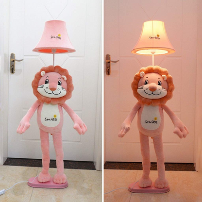 Enchanting Character LED Floor Lamp - Happy Lion