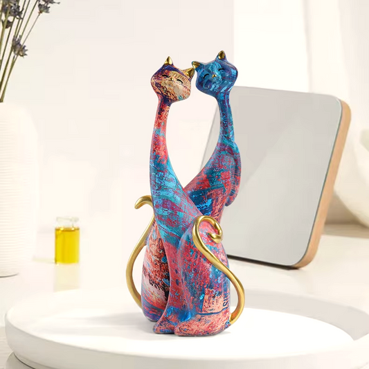 Artful Cats in Resin